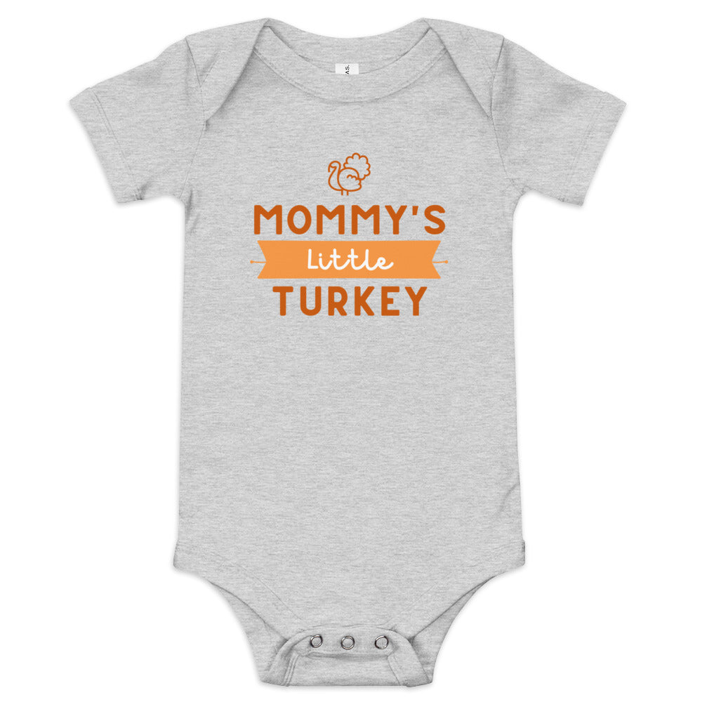 Mommy's Little Turkey Baby short sleeve one piece