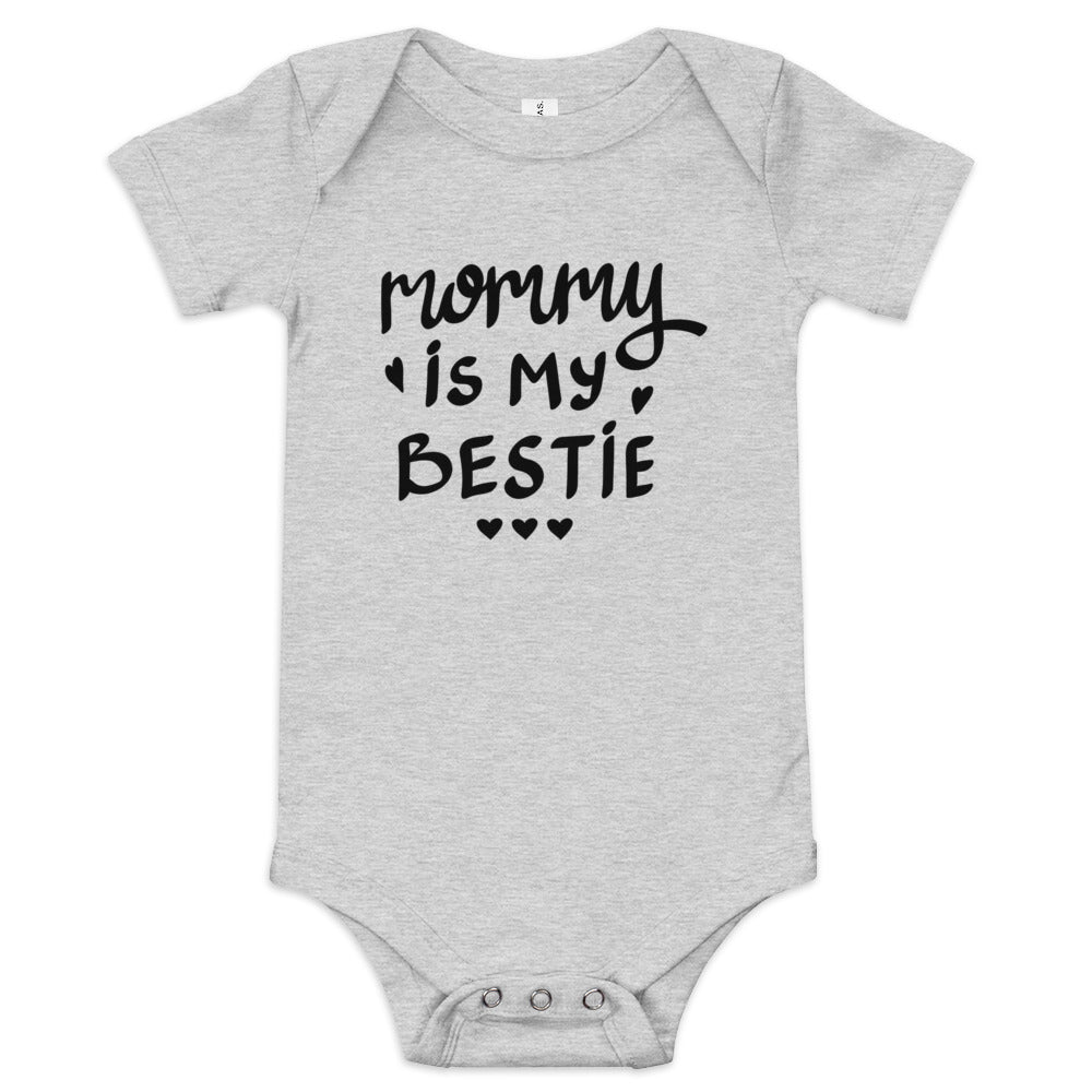 Mommy Is My Bestie Baby short sleeve one piece