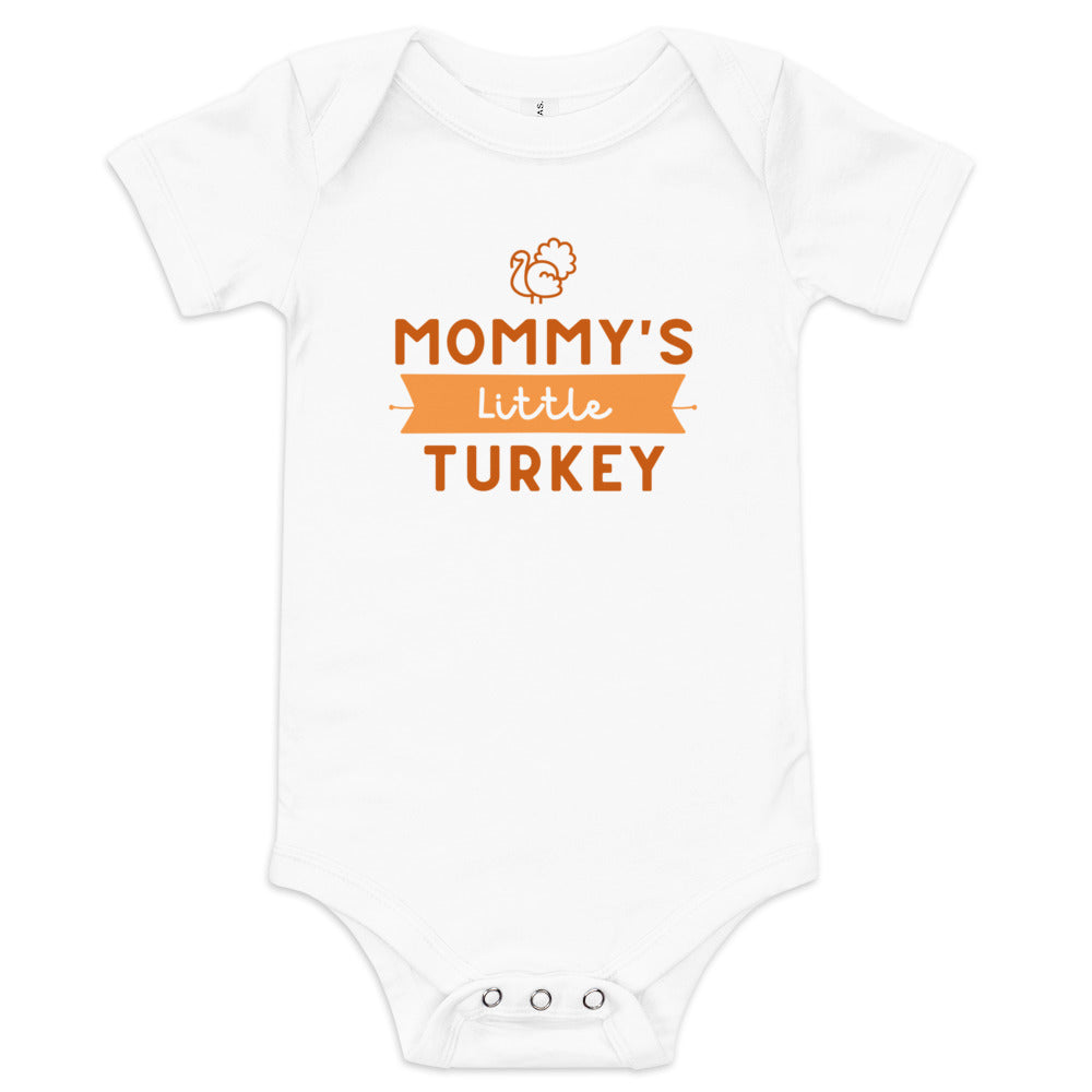 Mommy's Little Turkey Baby short sleeve one piece