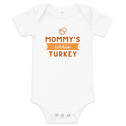 Mommy's Little Turkey Baby short sleeve one piece