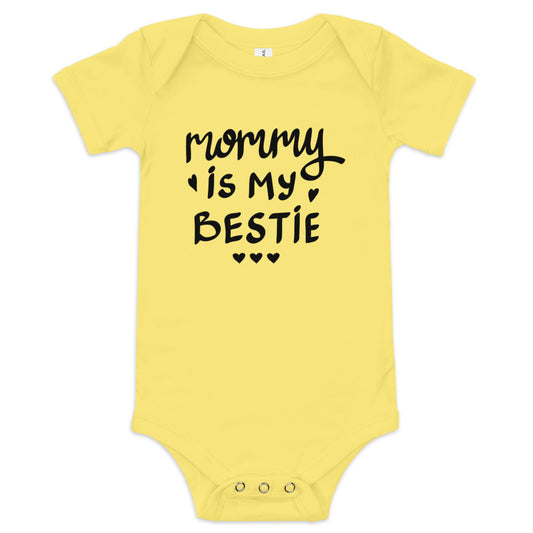 Mommy Is My Bestie Baby short sleeve one piece