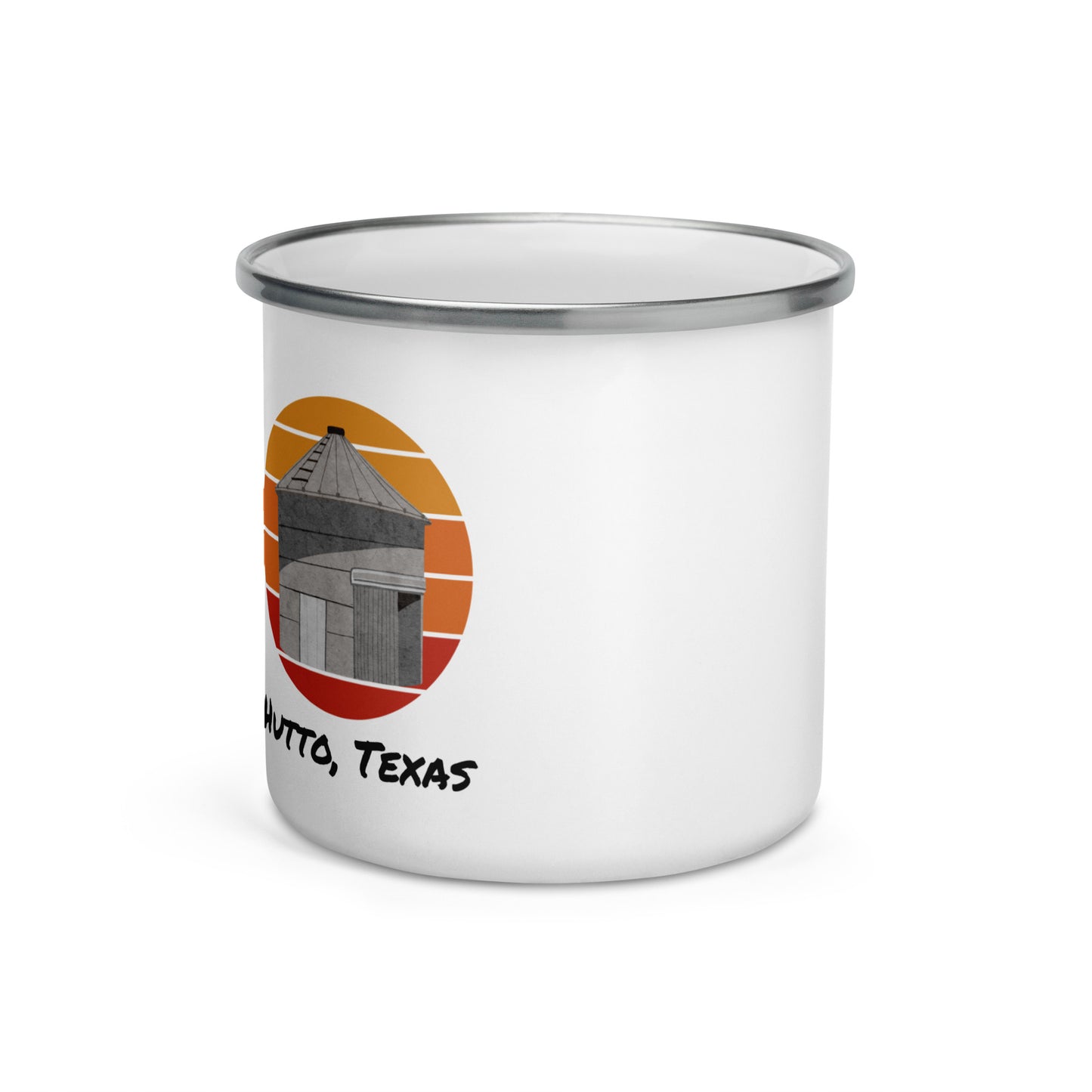 Hutto Silo At Sunset Enamel Mug