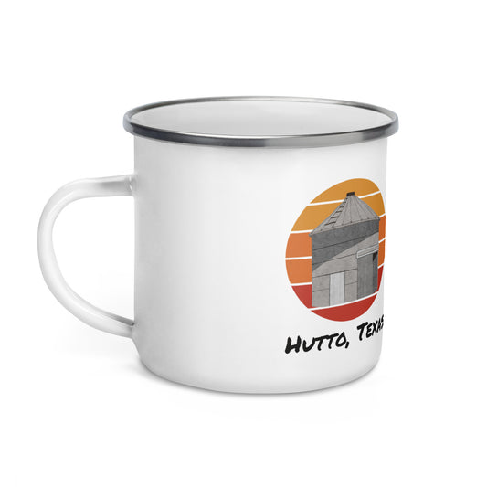 Hutto Silo At Sunset Enamel Mug