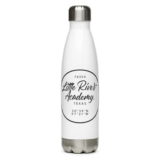 Little River Academy Coordinates Stainless steel water bottle