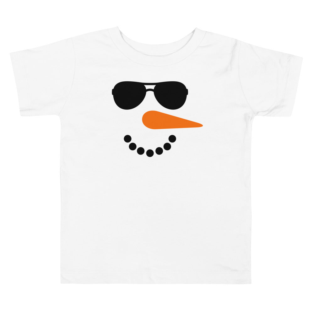 Cool Snowman Toddler Short Sleeve Tee