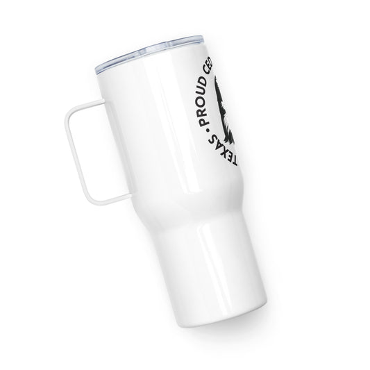 Cedar Creek Travel mug with a handle