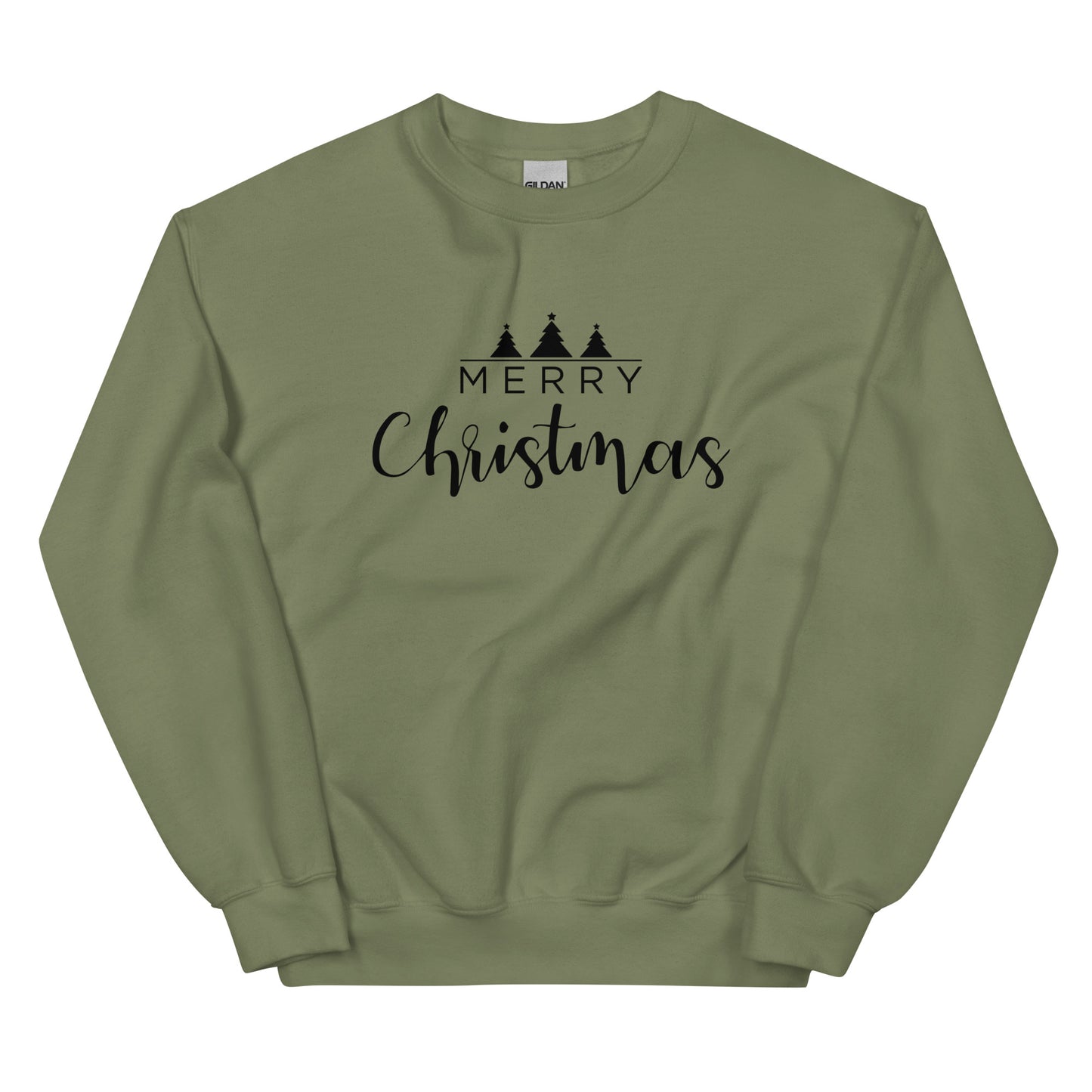 Merry Christmas 3 Trees Unisex Sweatshirt