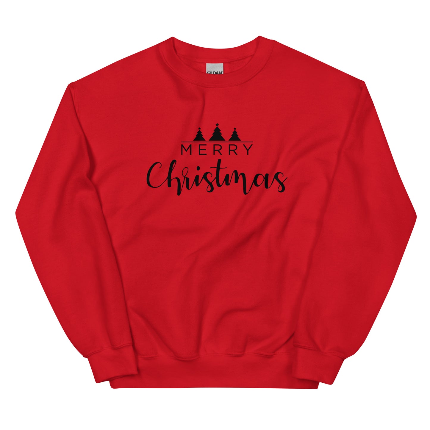 Merry Christmas 3 Trees Unisex Sweatshirt