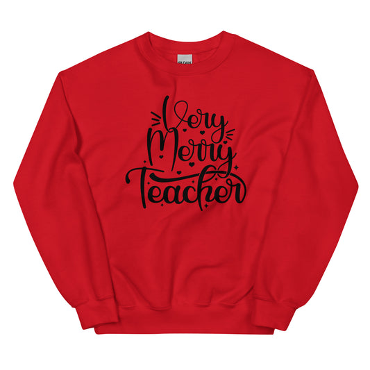 Very Merry Teacher Unisex Sweatshirt