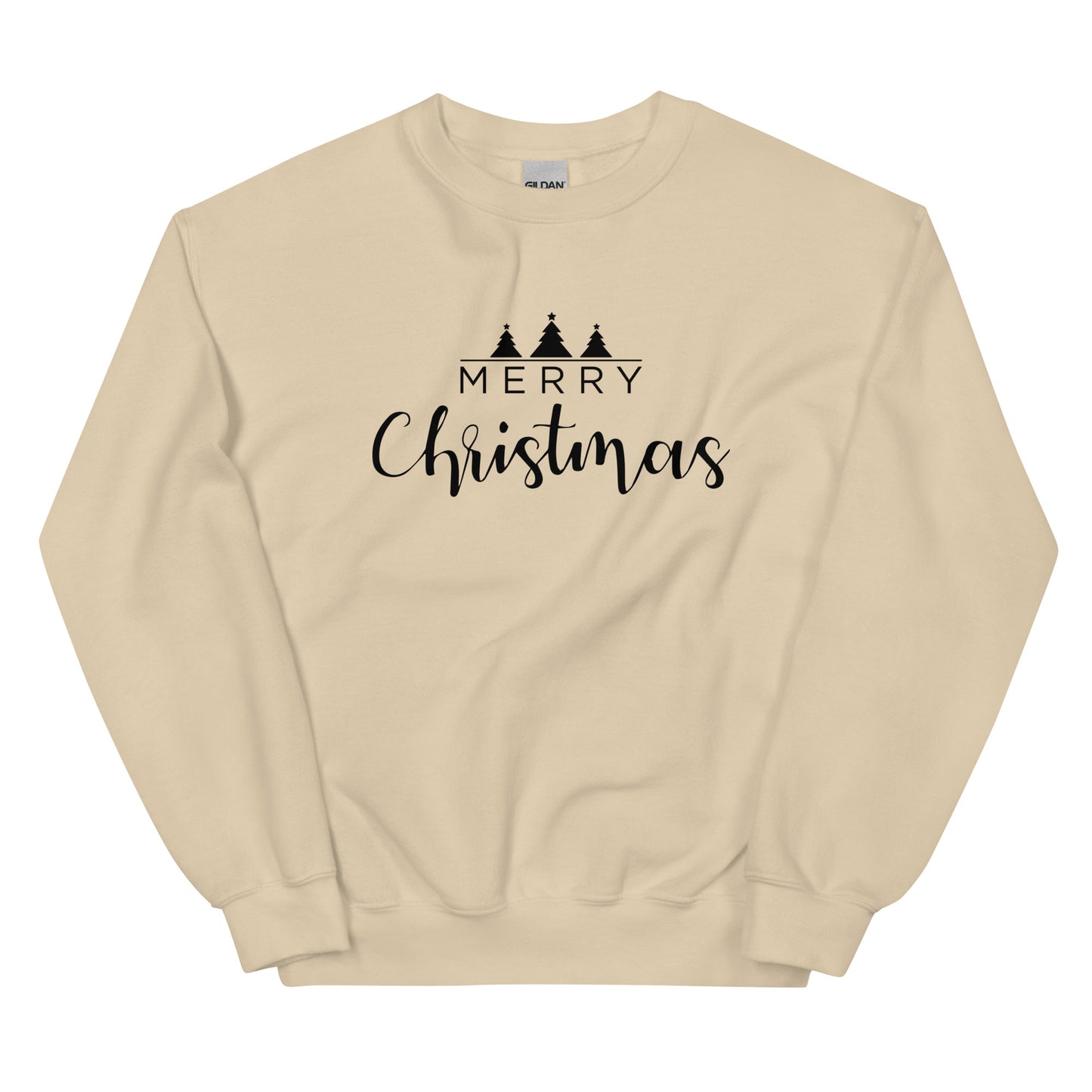 Merry Christmas 3 Trees Unisex Sweatshirt