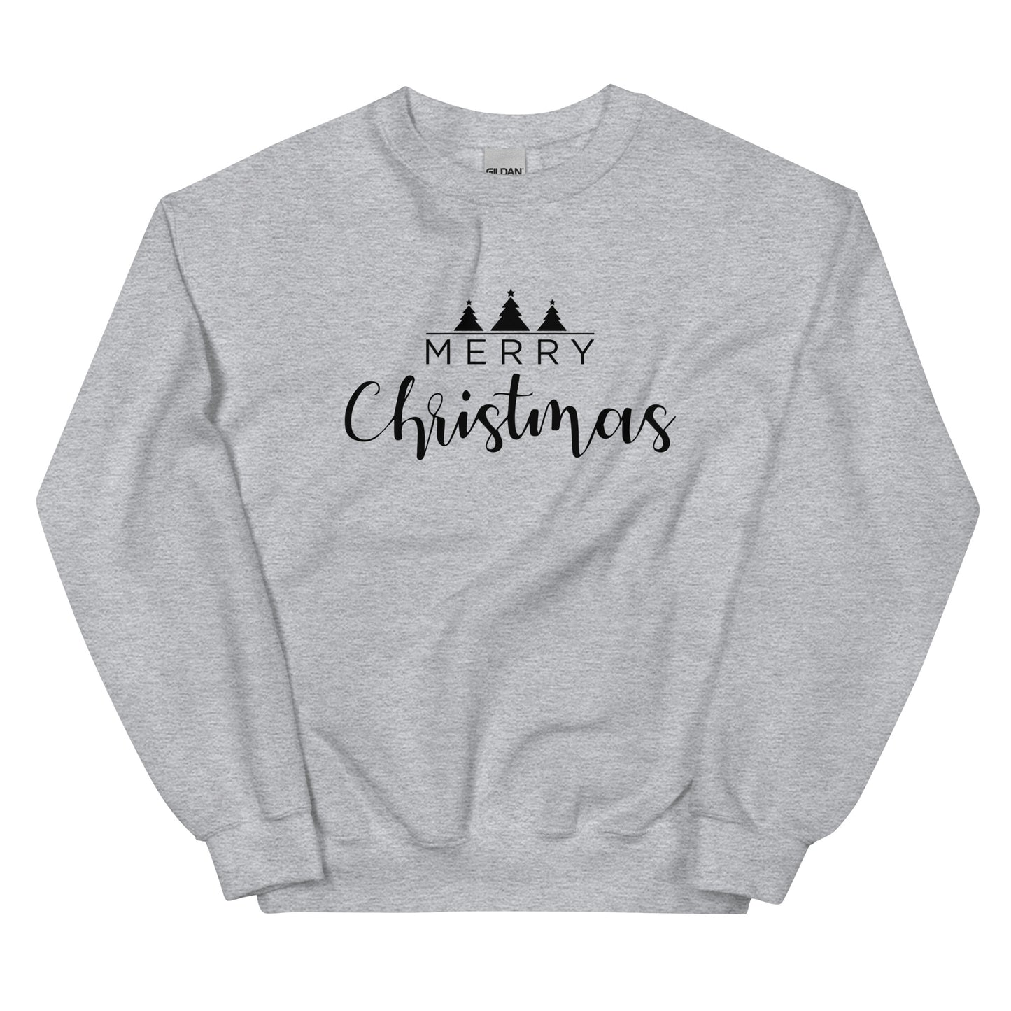 Merry Christmas 3 Trees Unisex Sweatshirt