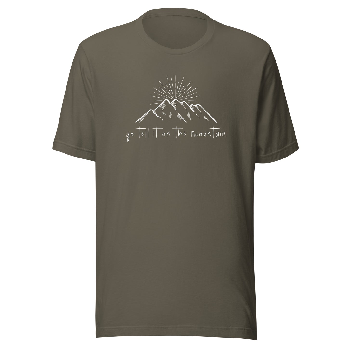 Go Tell It on the Mountain Unisex t-shirt