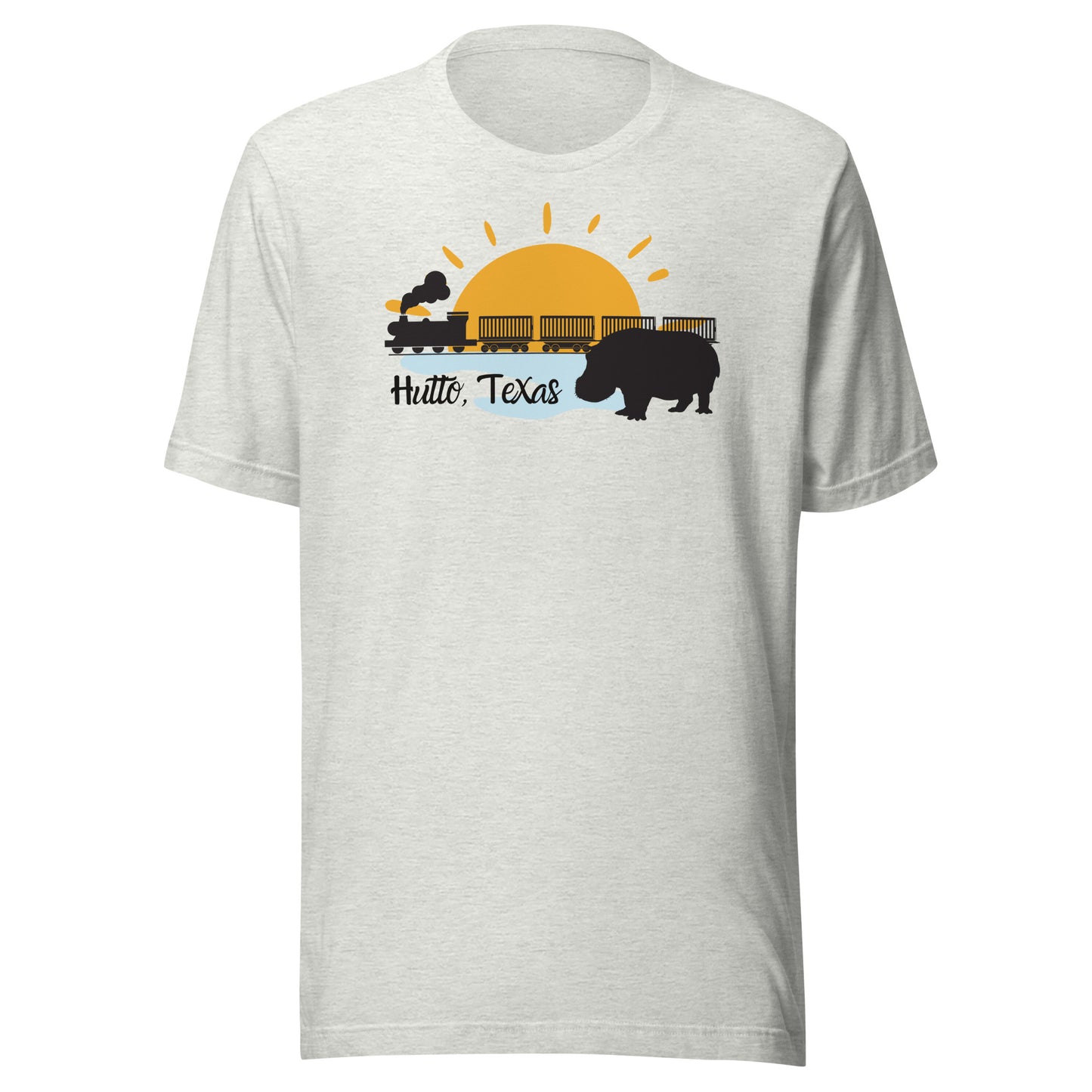 Hutto Hippo Train Unisex t-shirt