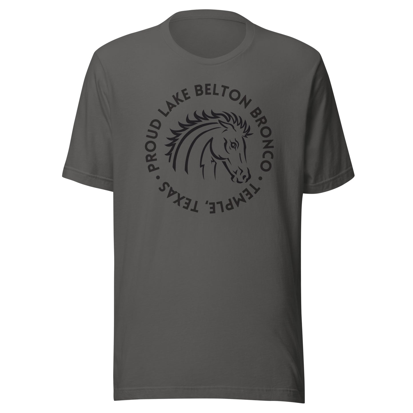 Proud Lake Belton Bronco Unisex t-shirt