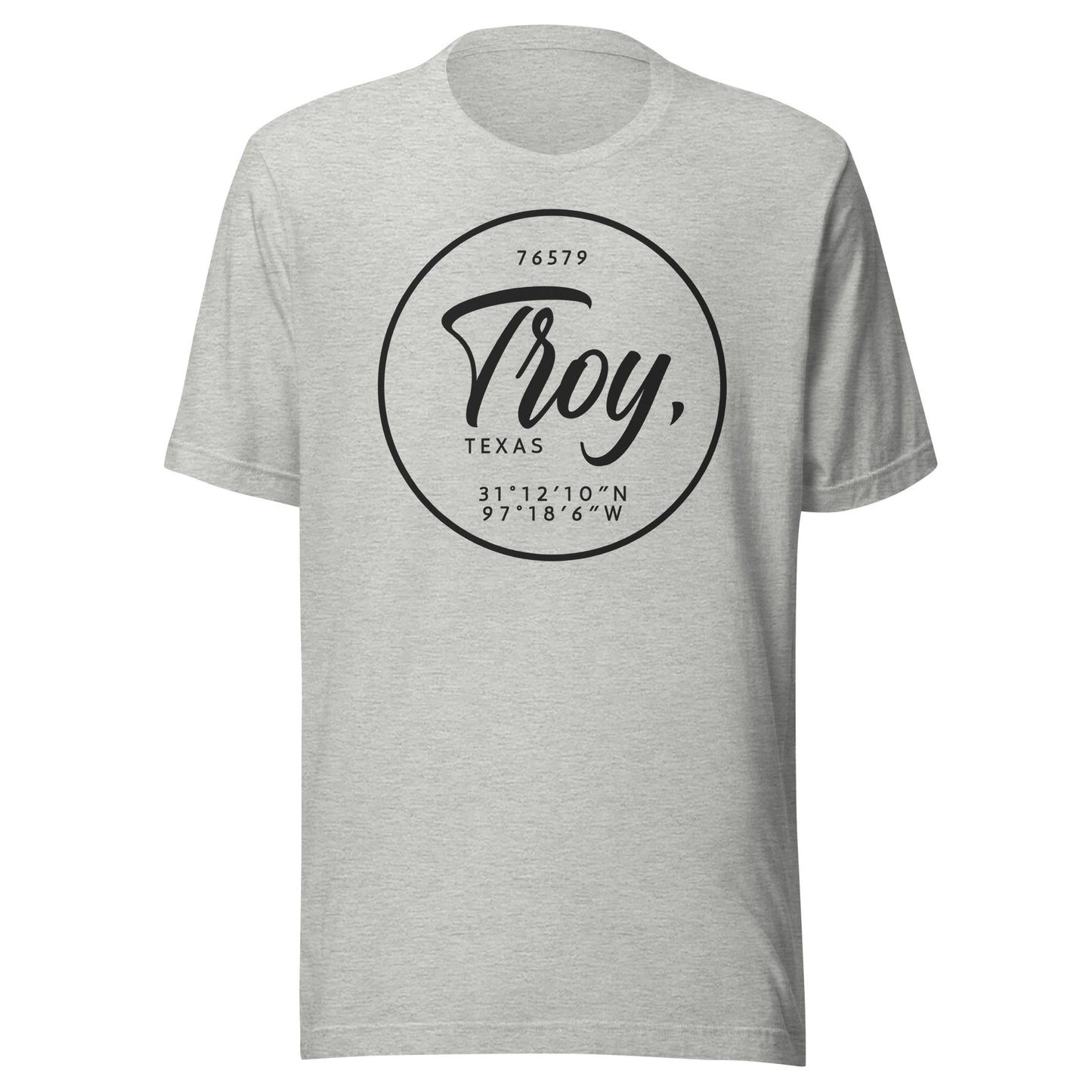 Troy Coordinates Unisex t-shirt