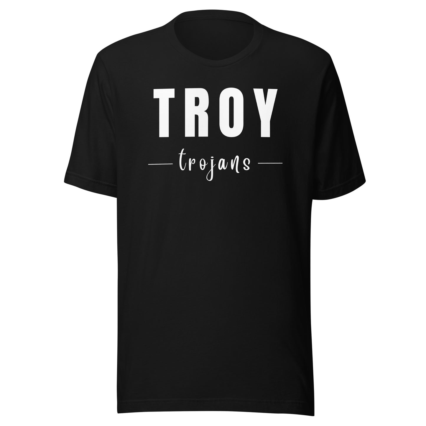 Troy Trojans Script Unisex t-shirt