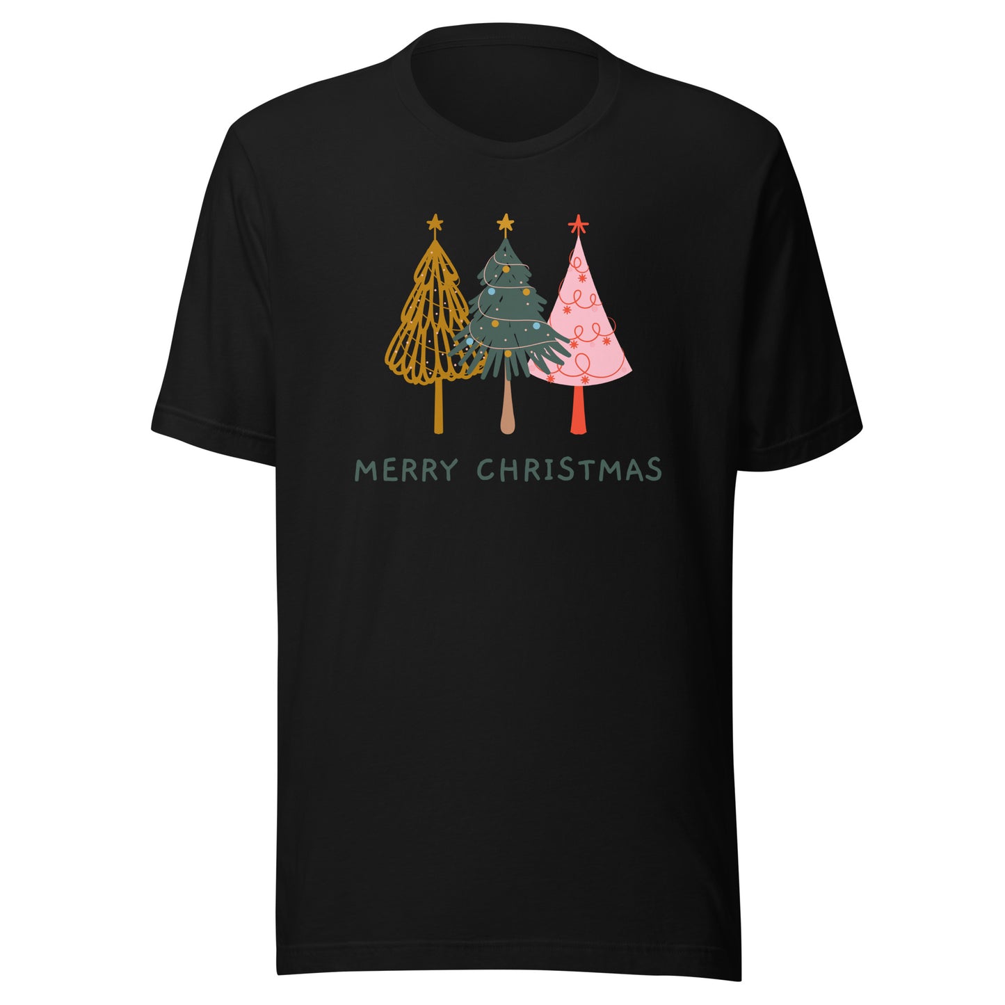 Merry Christmas Trees Unisex t-shirt