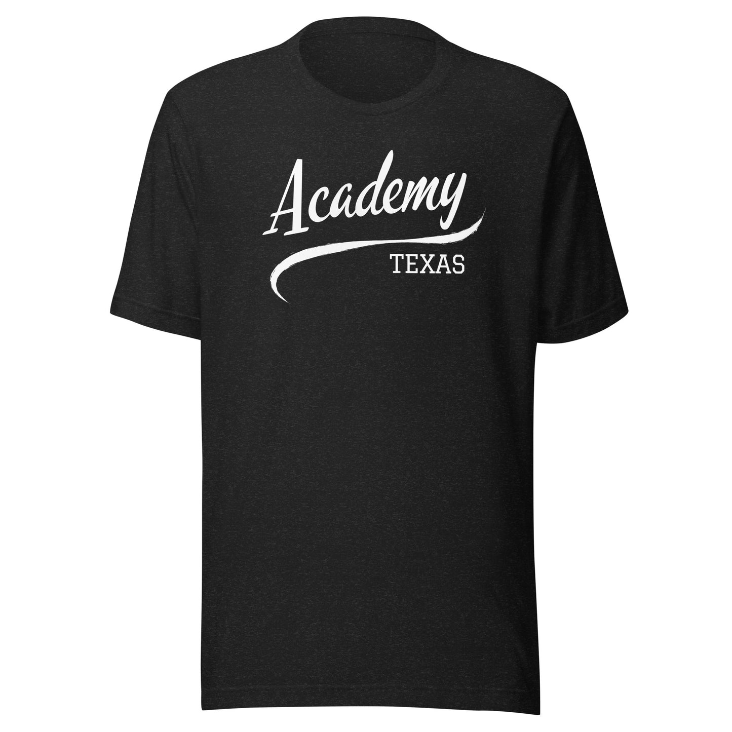 Academy Texas Script Unisex t-shirt