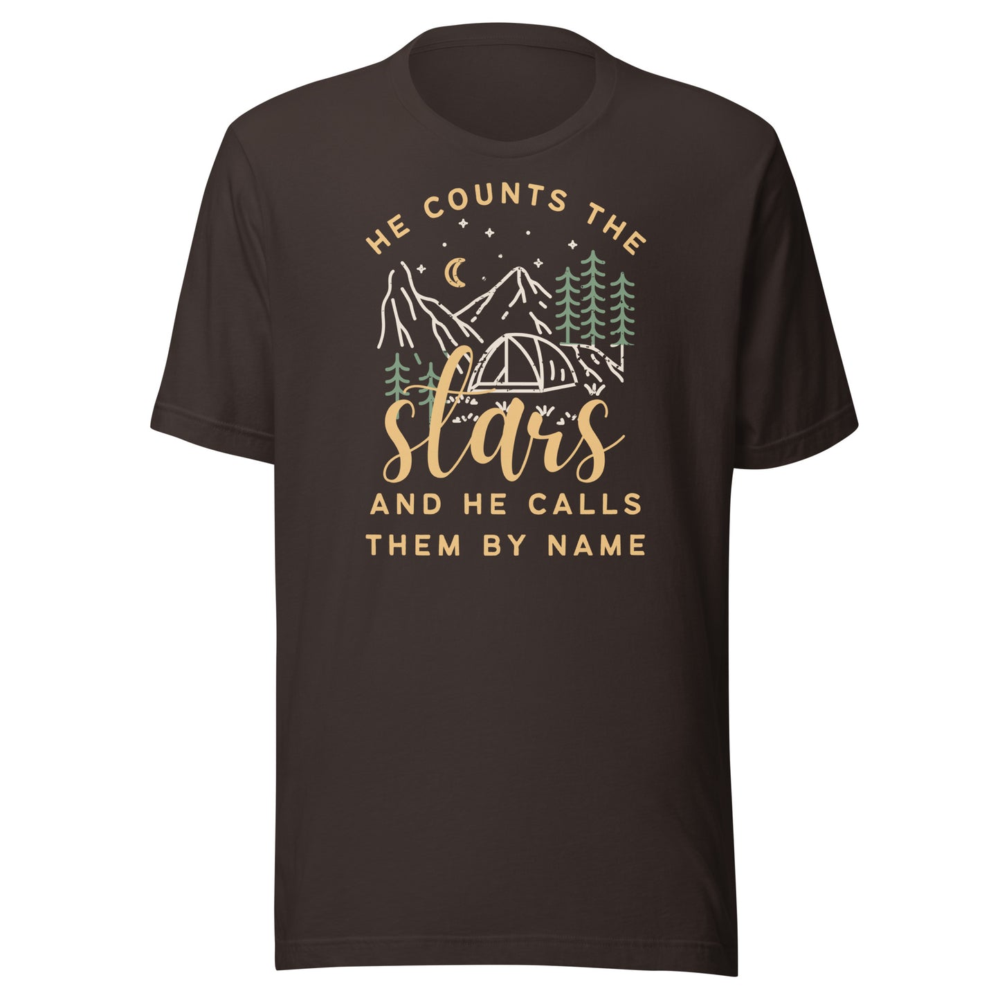 He Counts the Stars Unisex t-shirt