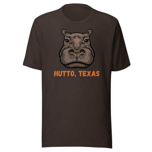 Hutto Hippo Head Unisex t-shirt