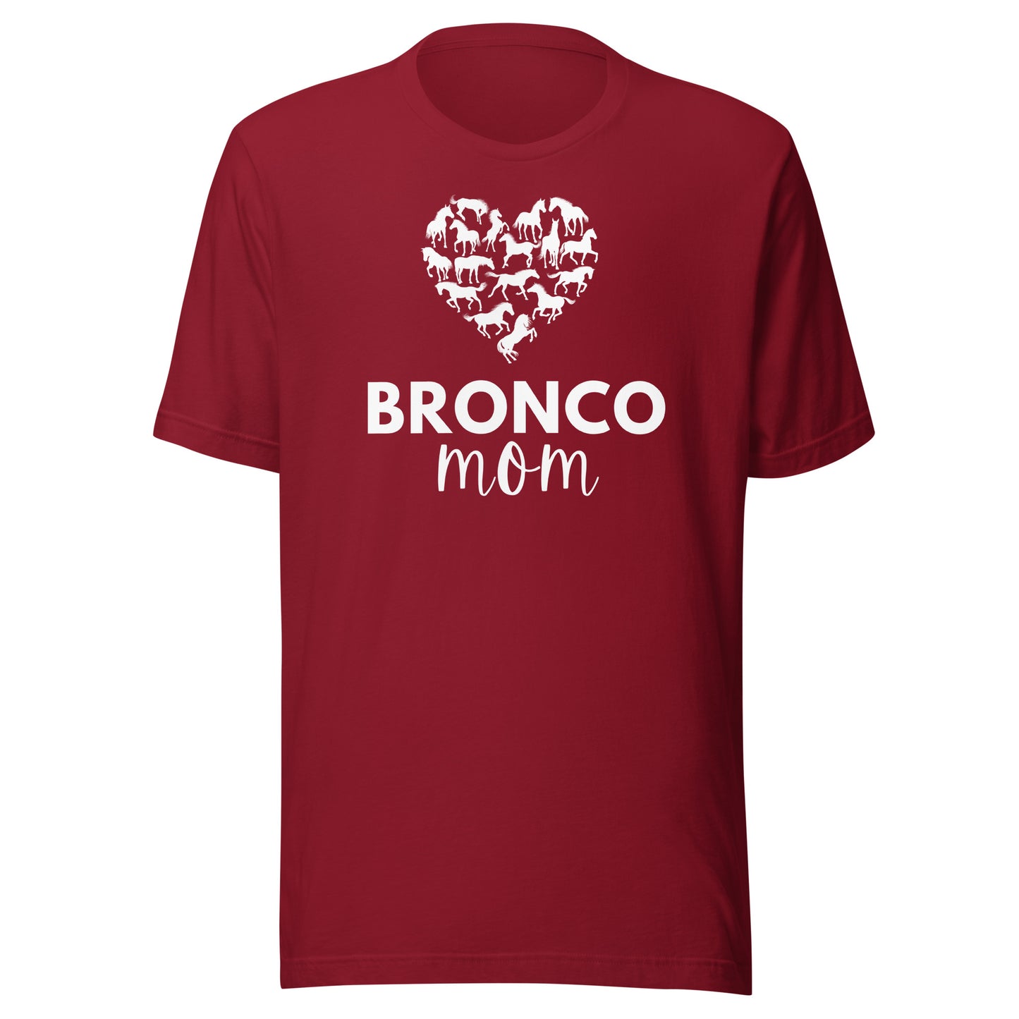 Bronco Mom Heart Unisex t-shirt