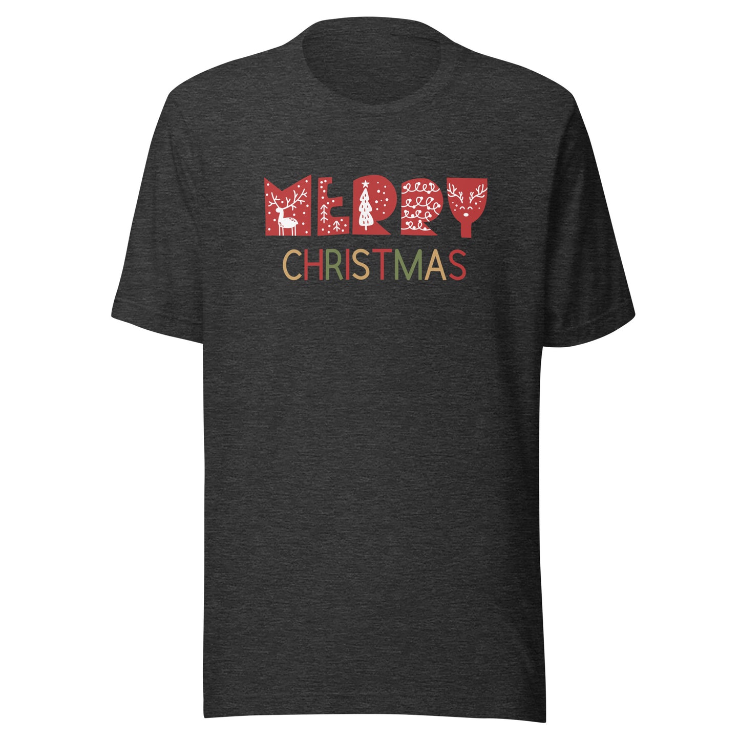 Outline Merry Christmas Unisex t-shirt