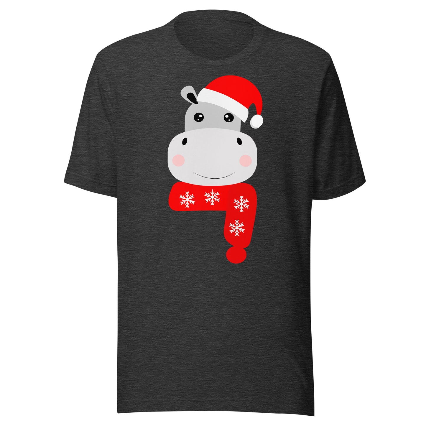 Hippo Santa Unisex t-shirt