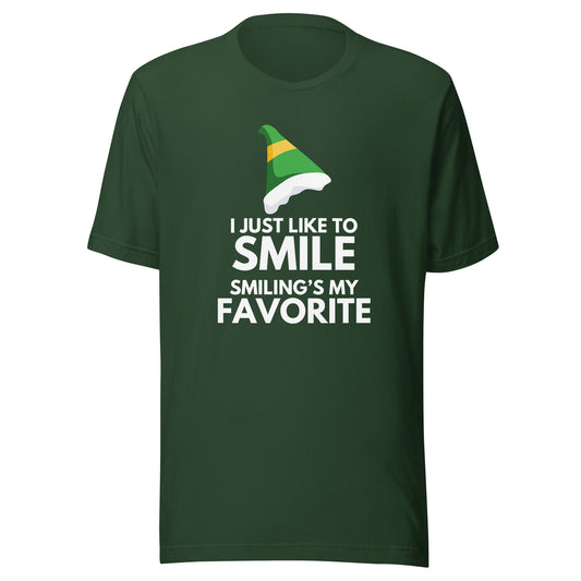 Just Like to Smile Elf Unisex t-shirt