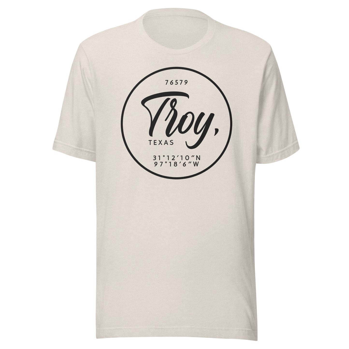 Troy Coordinates Unisex t-shirt