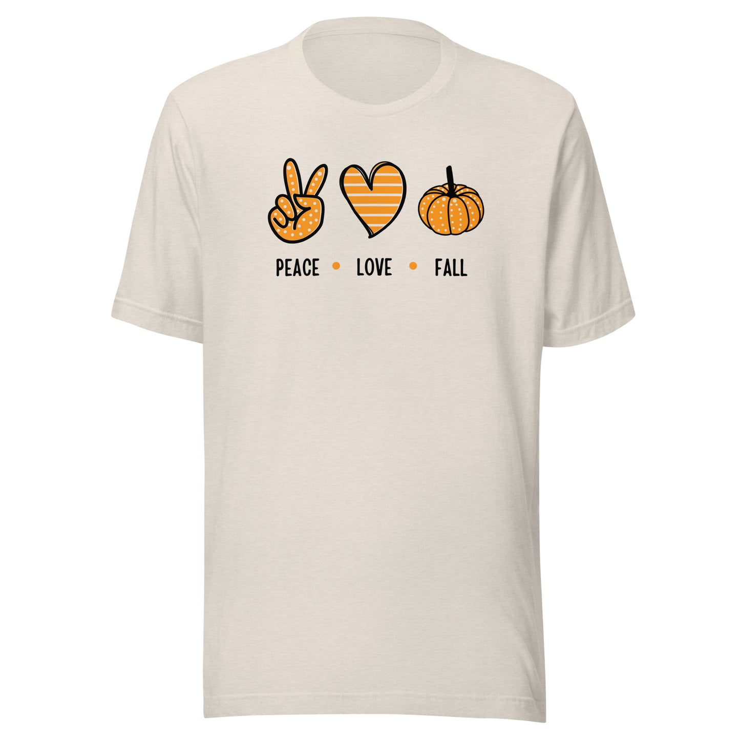 Peace Love Fall Unisex t-shirt