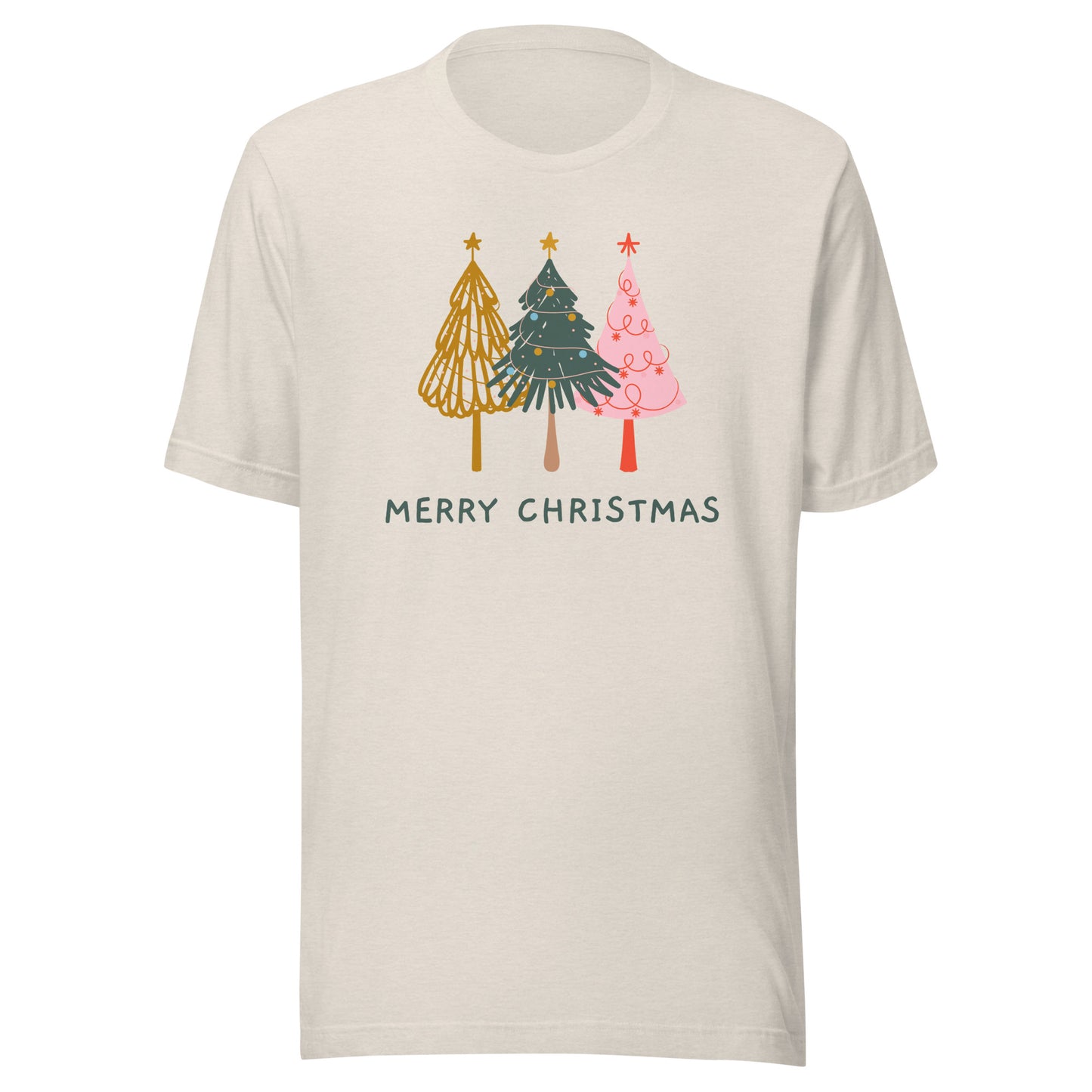 Merry Christmas Trees Unisex t-shirt