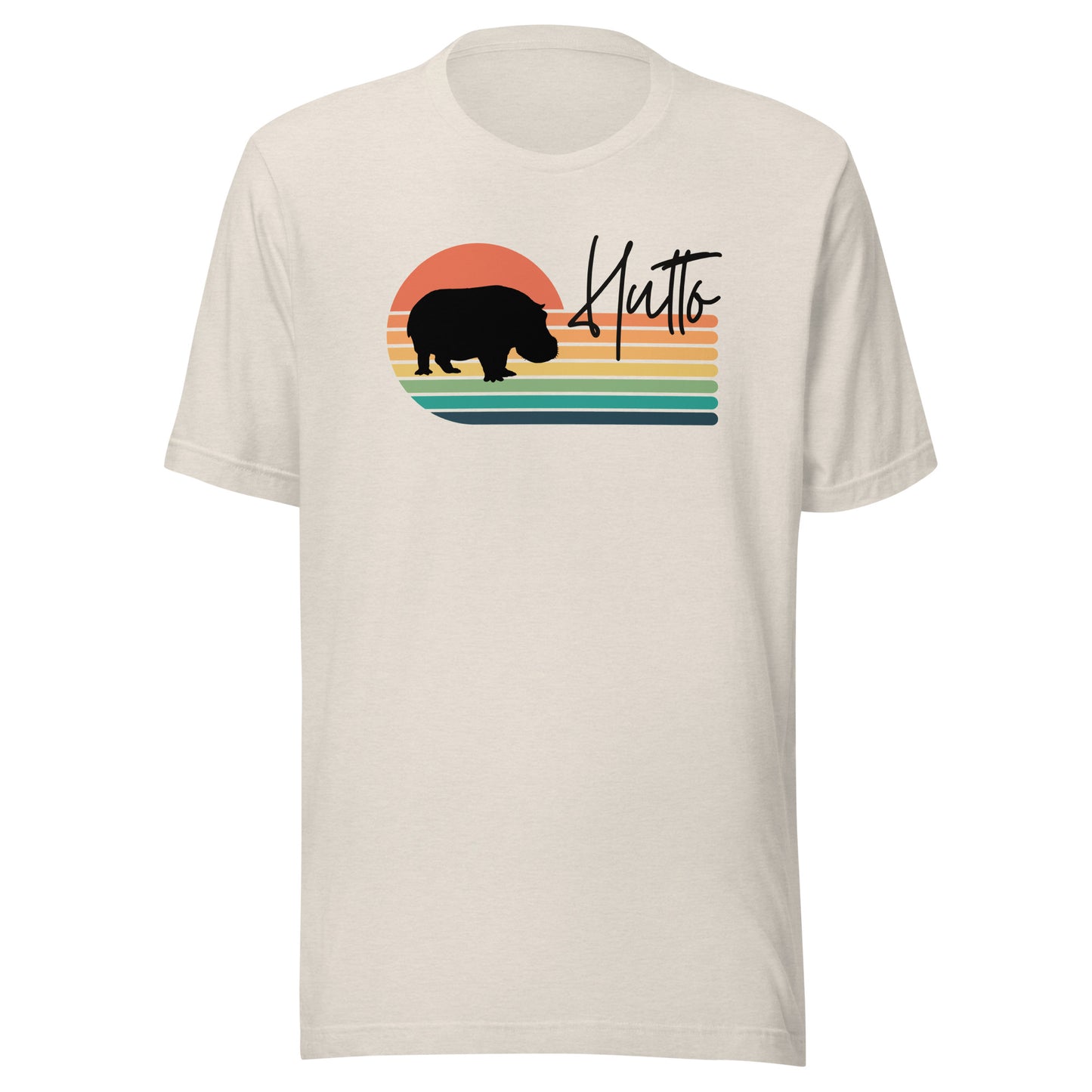 Hutto Hippo Sunset Unisex t-shirt