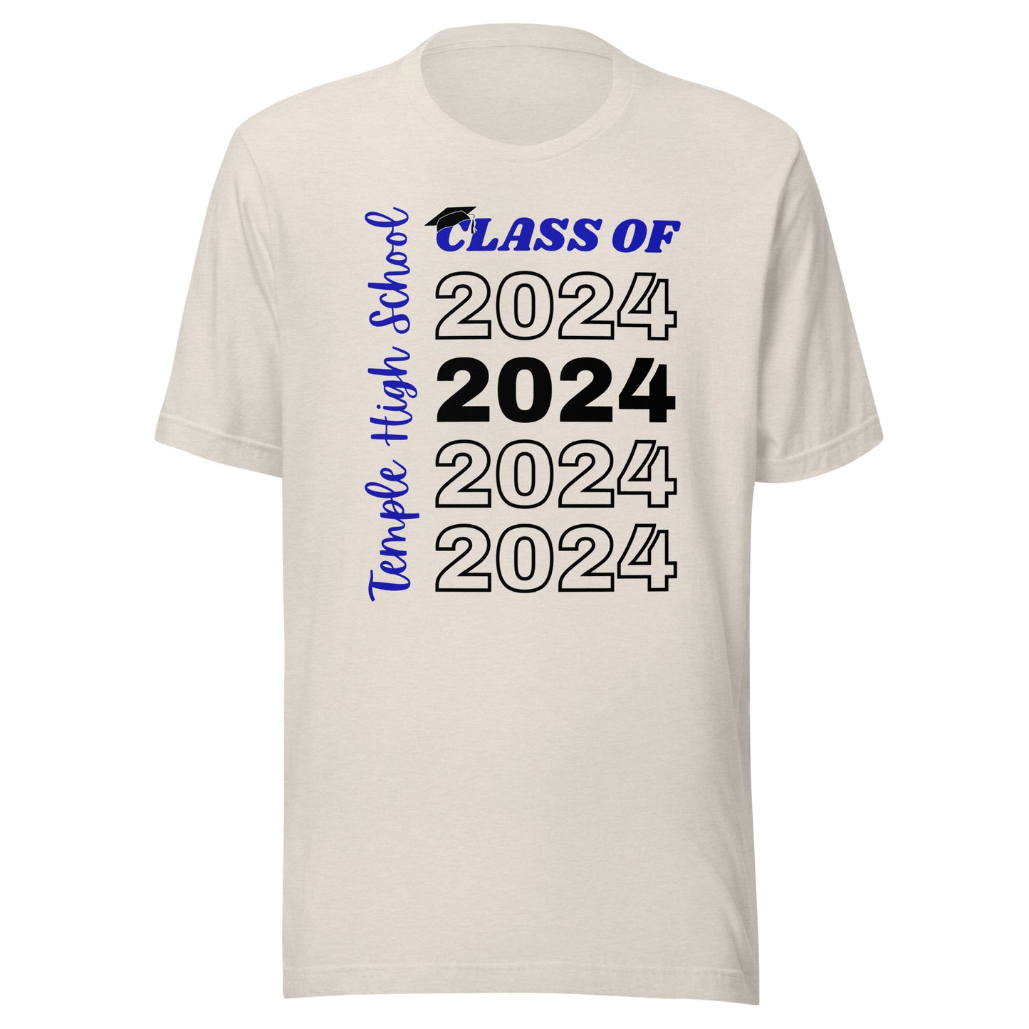 Temple HS Class of 2024 Unisex t-shirt