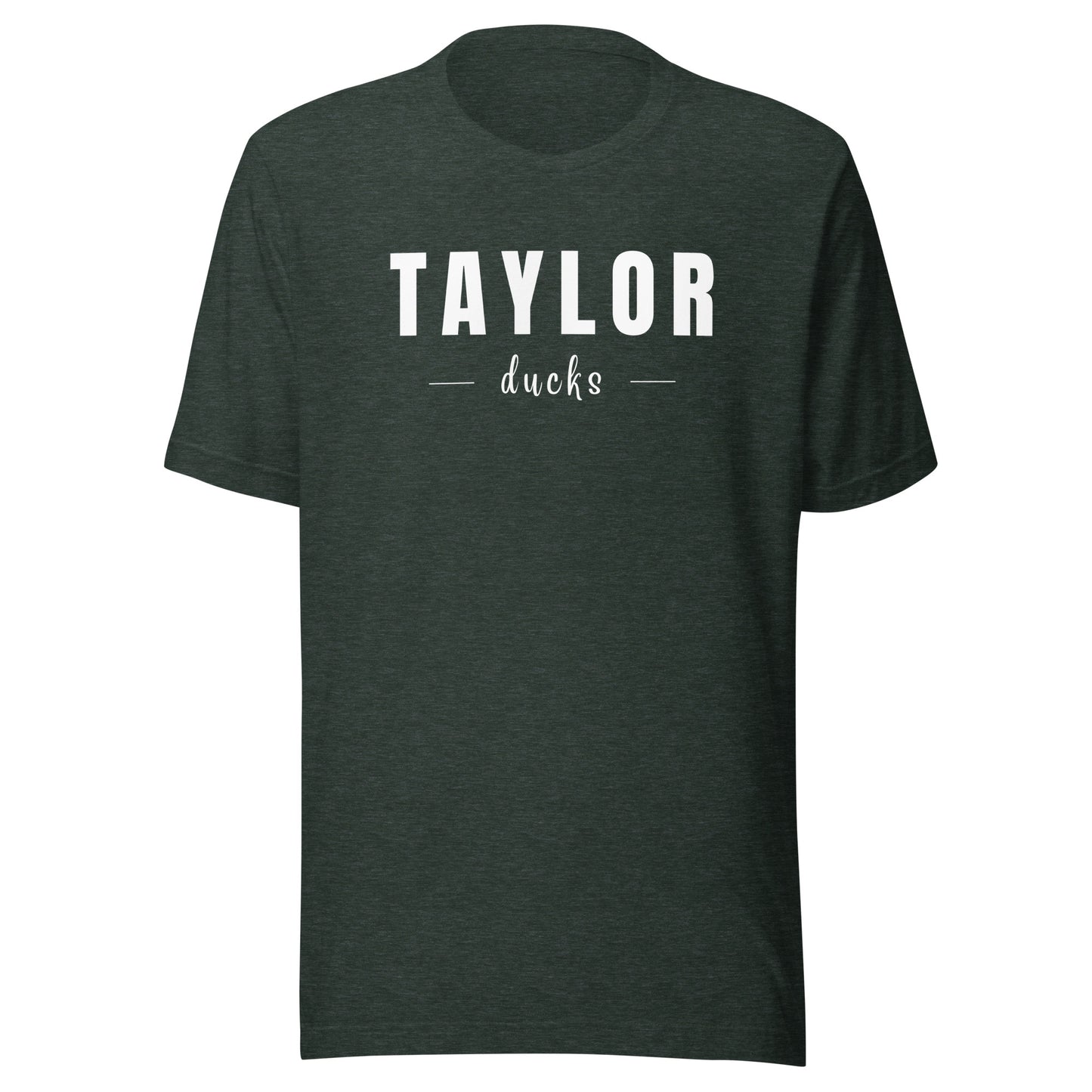 Taylor Ducks Script Unisex t-shirt