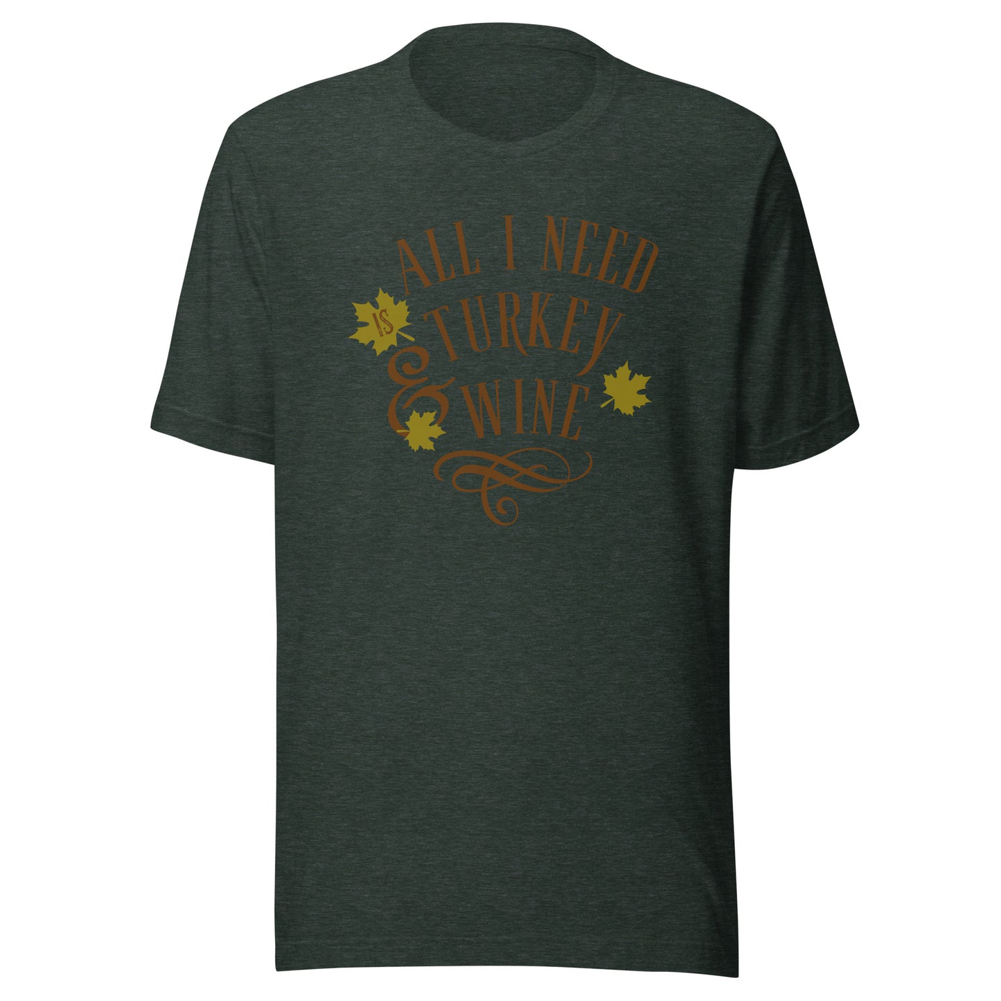 Turkey and Wine Unisex t-shirt