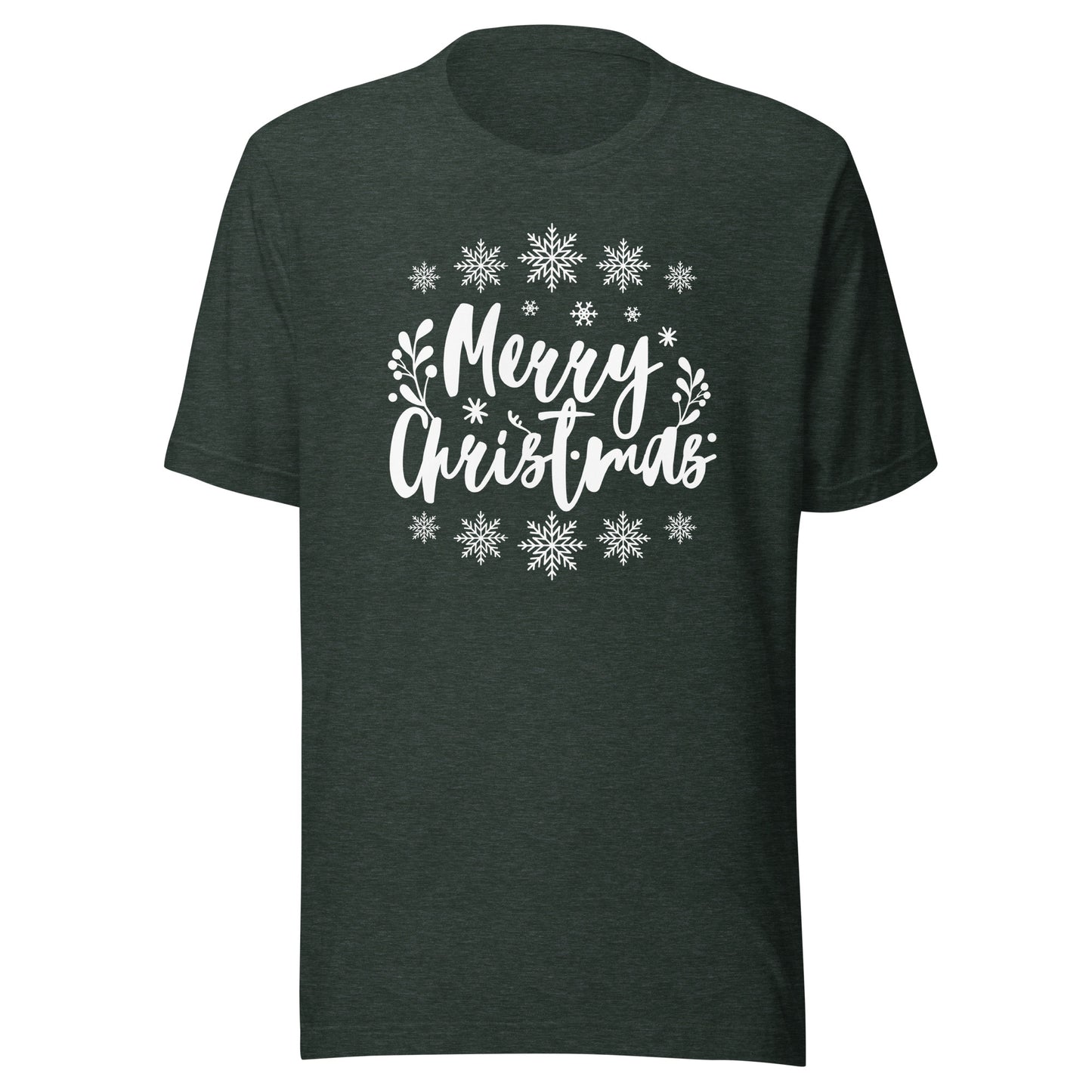 Merry Christmas Snowflake Unisex t-shirt