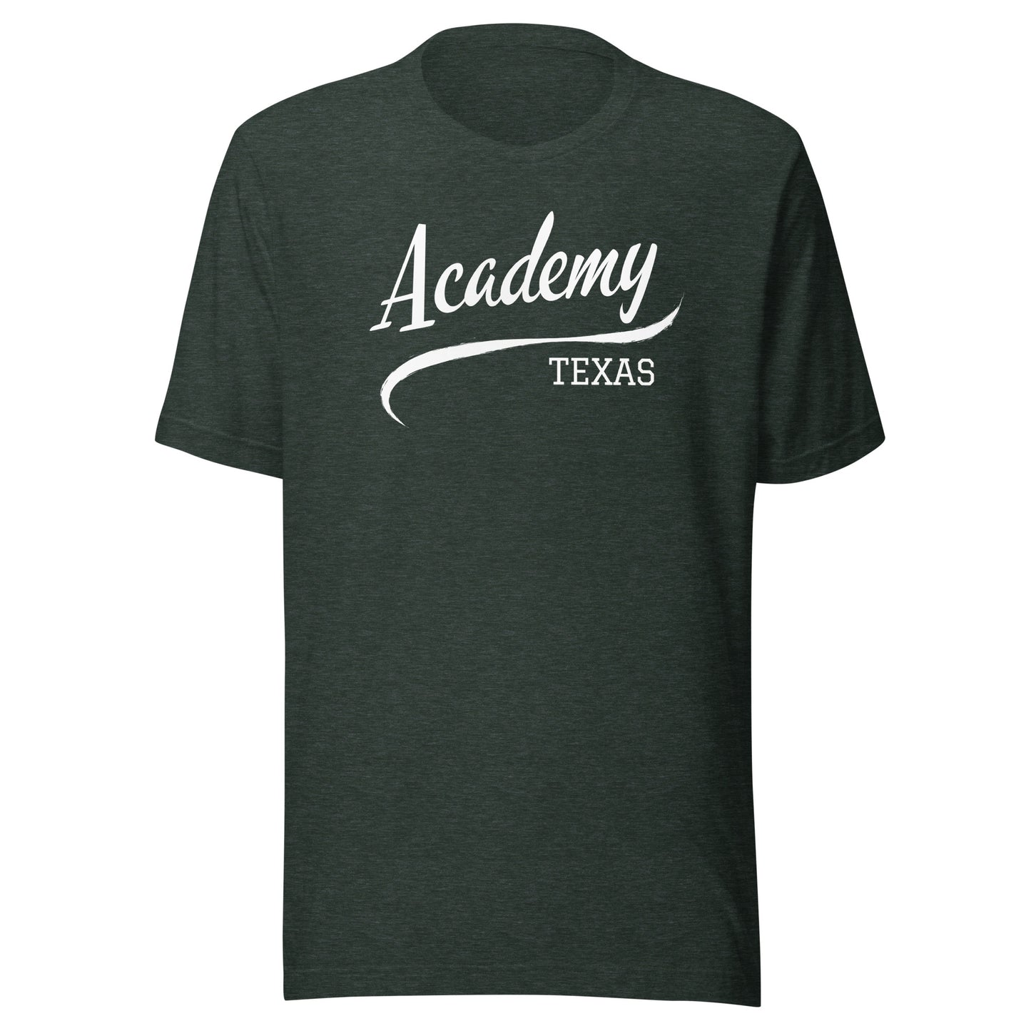 Academy Texas Script Unisex t-shirt