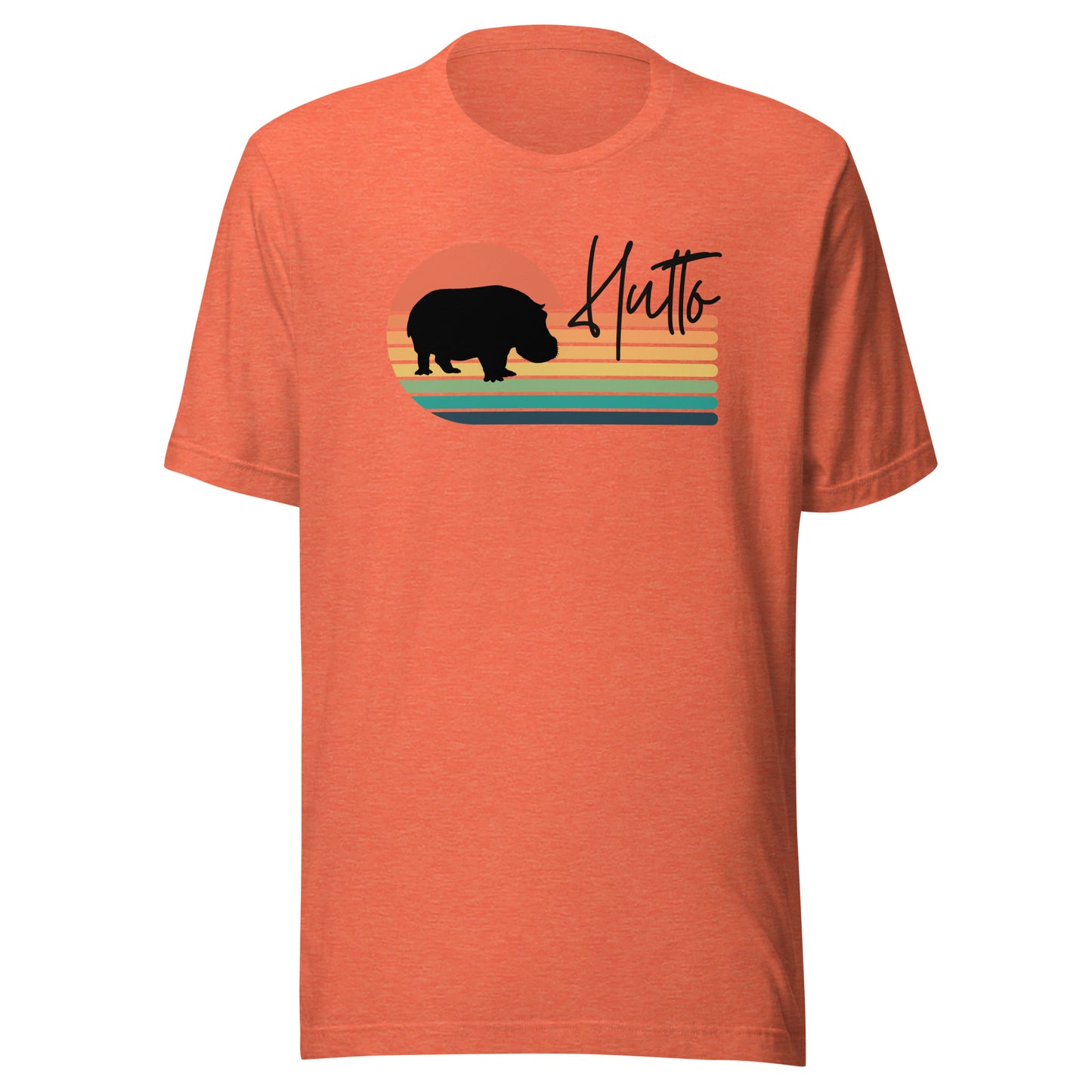 Hutto Hippo Sunset Unisex t-shirt