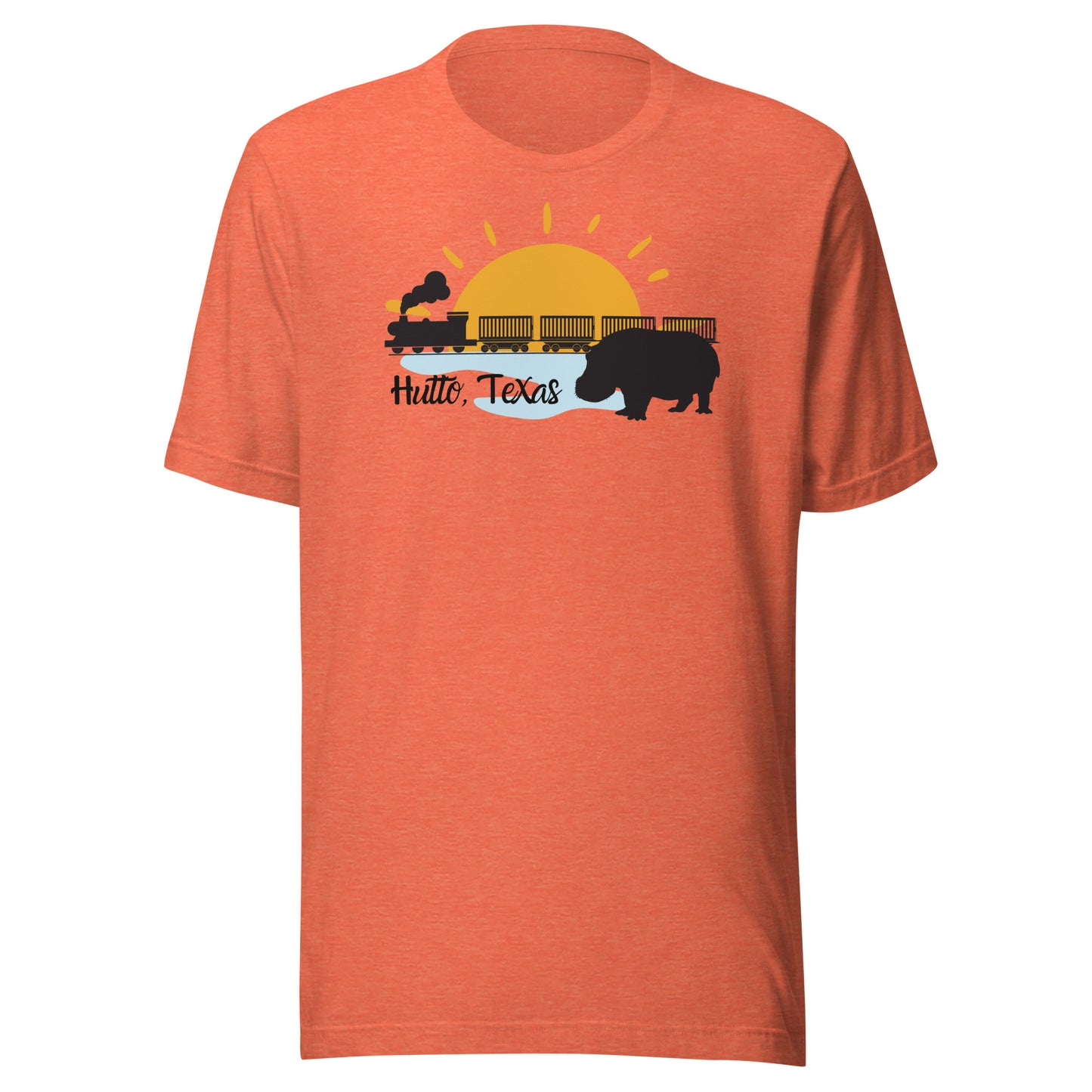 Hutto Hippo Train Unisex t-shirt