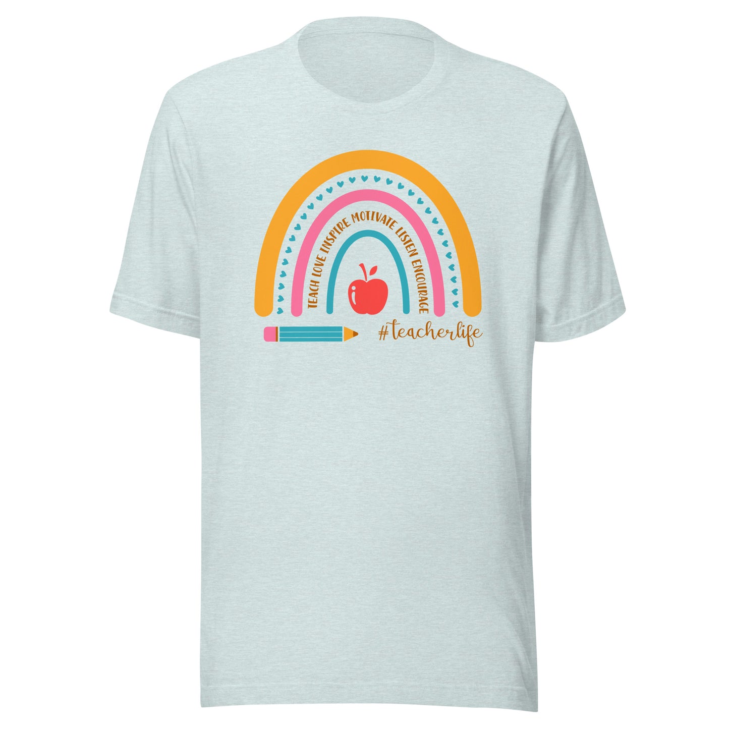 Rainbow Teacher Life Unisex t-shirt