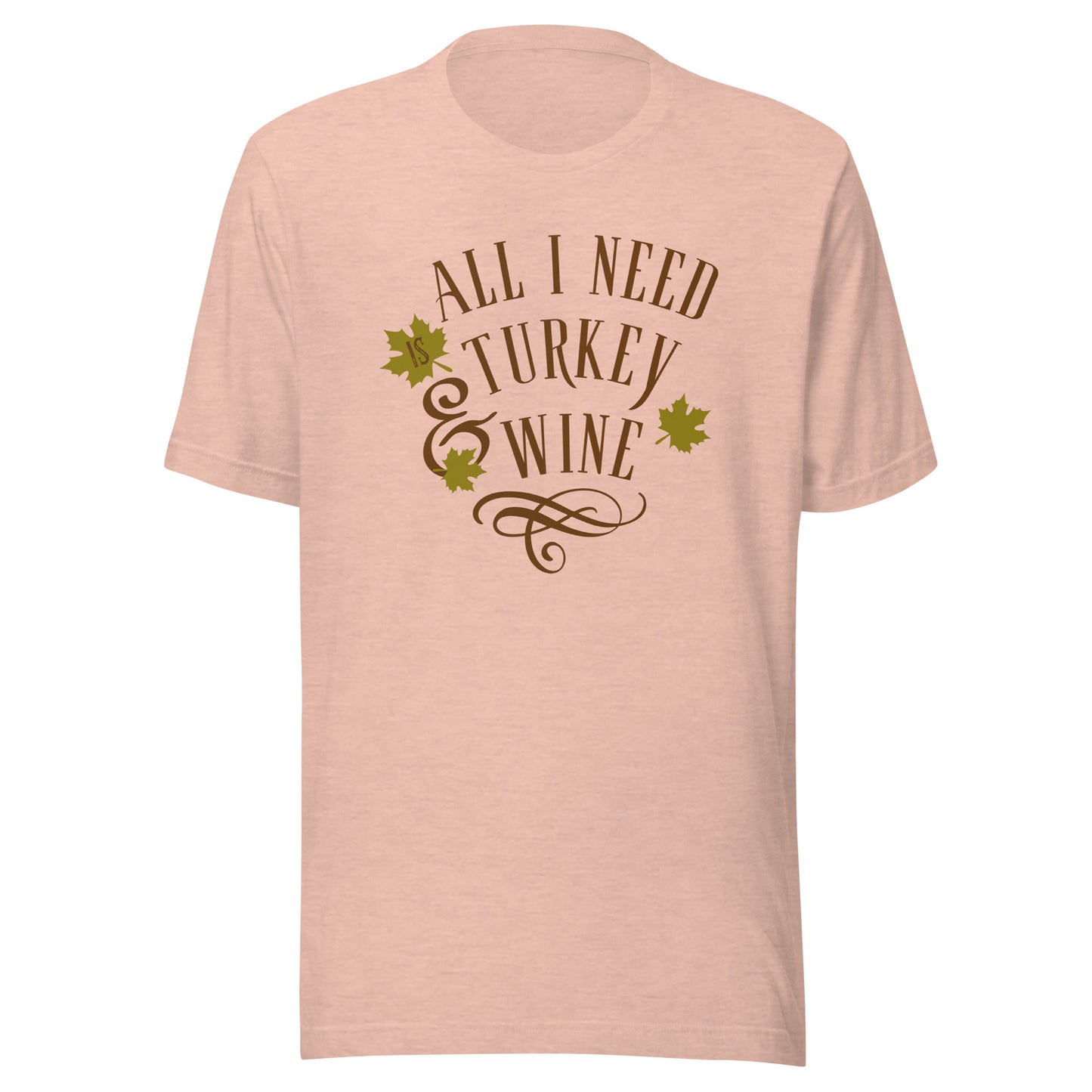 Turkey and Wine Unisex t-shirt