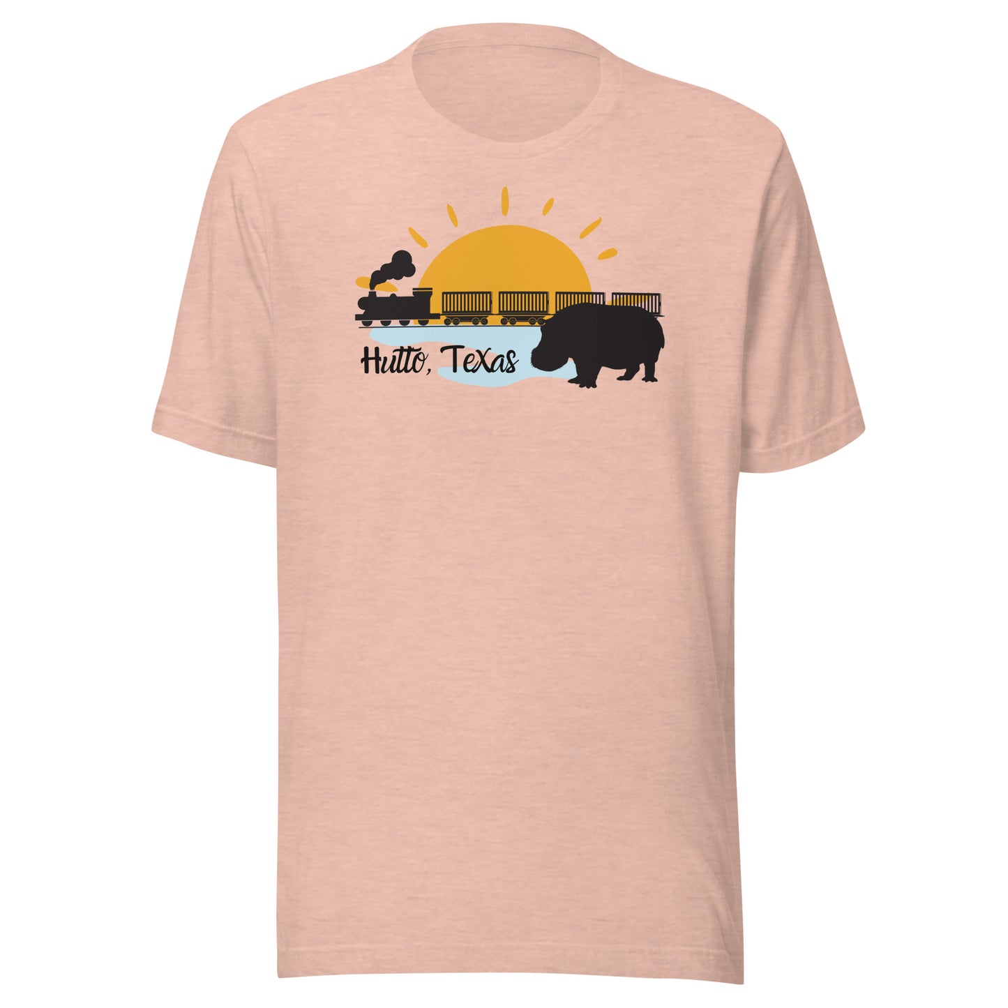 Hutto Hippo Train Unisex t-shirt