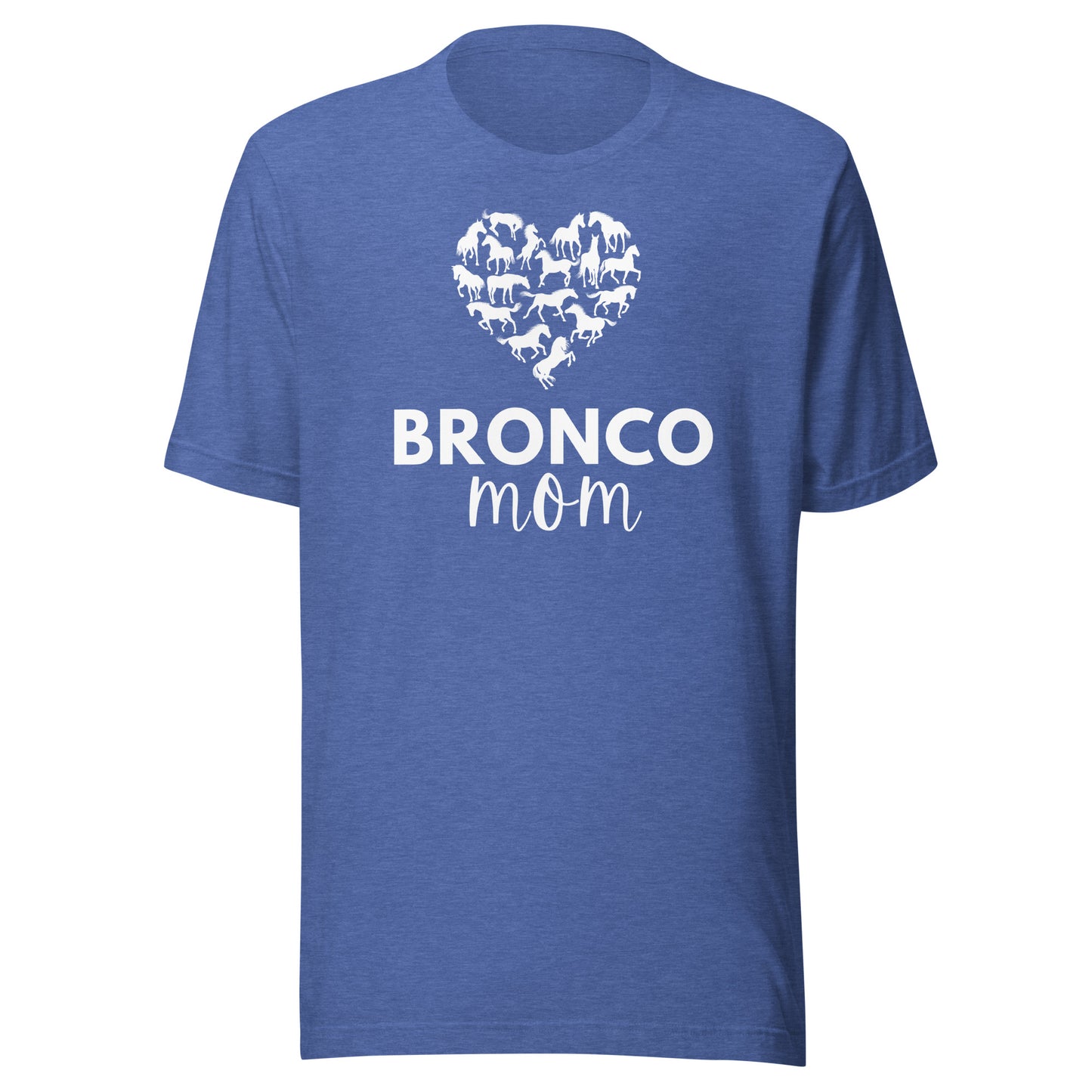 Bronco Mom Heart Unisex t-shirt