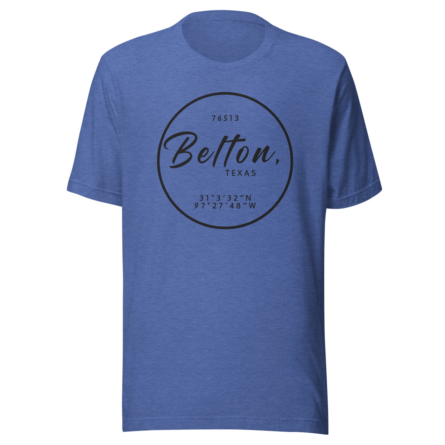 Belton Texas Coordinates Unisex t-shirt