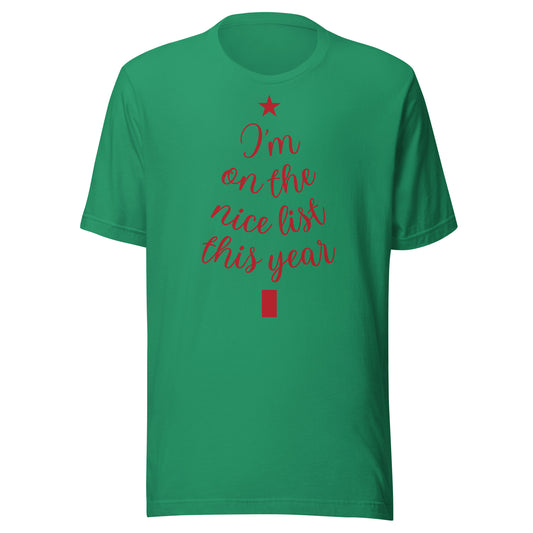 Nice List Tree Unisex t-shirt