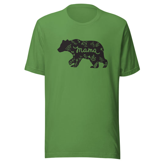 Mama Floral Bear Unisex t-shirt