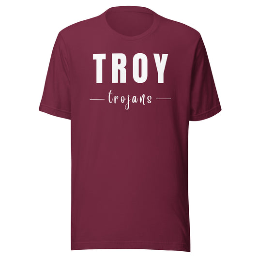 Troy Trojans Script Unisex t-shirt