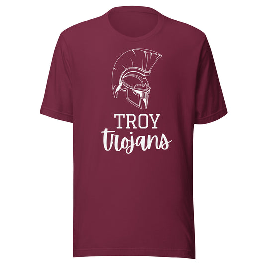 Trojan Helmet Unisex t-shirt