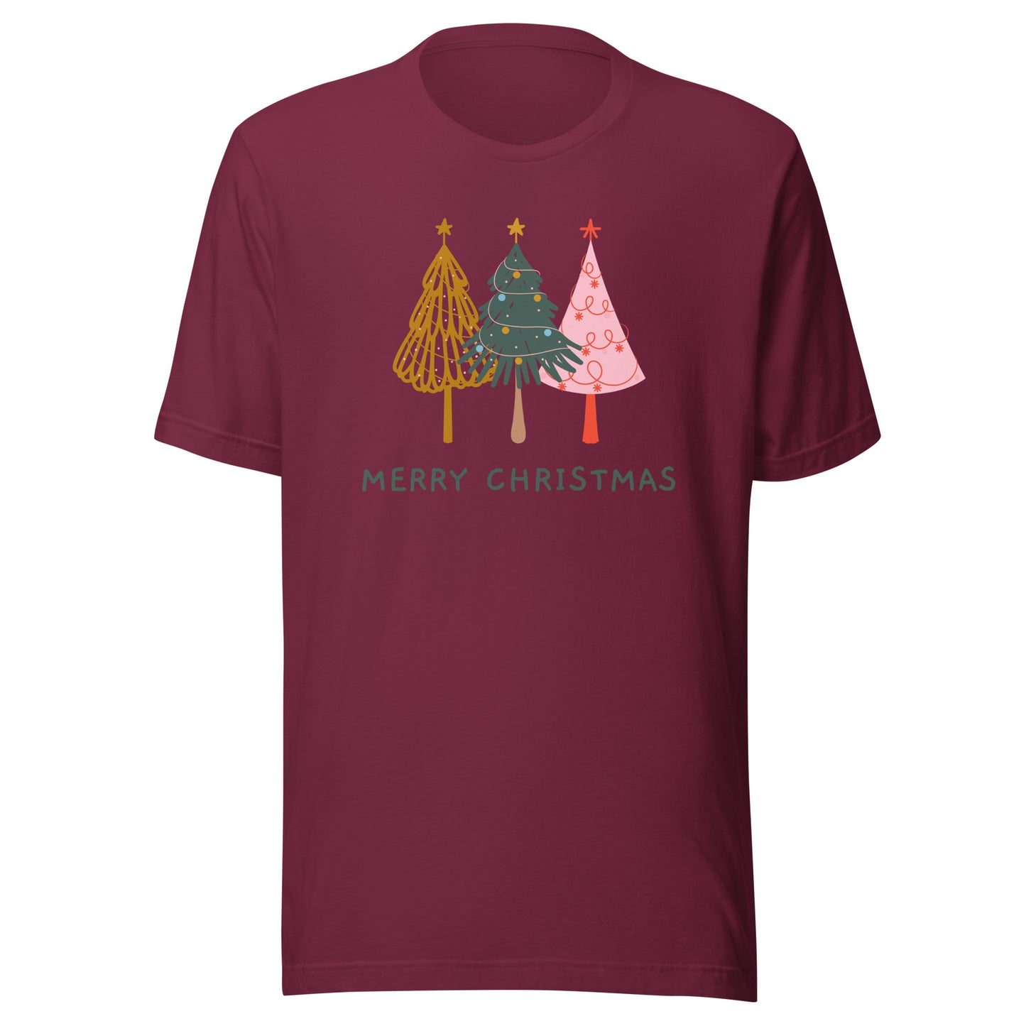 Merry Christmas Trees Unisex t-shirt