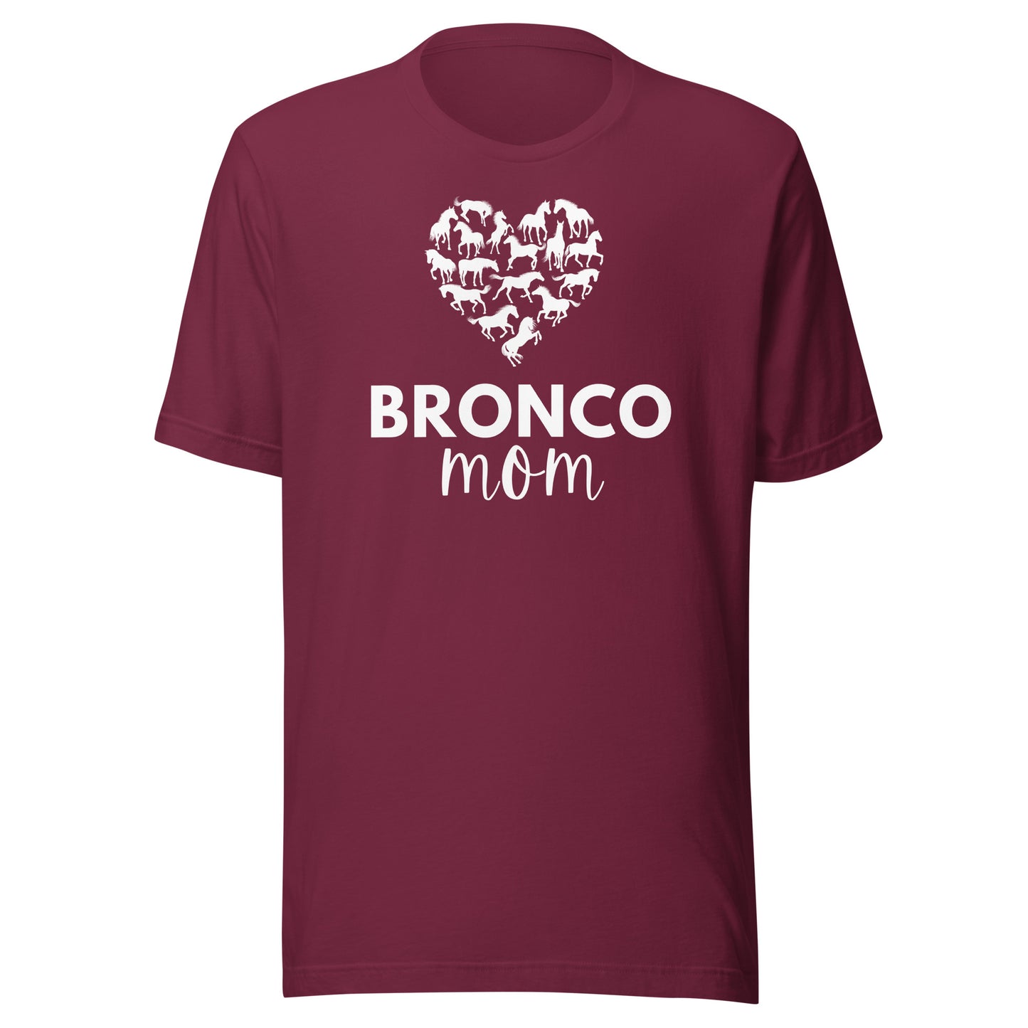 Bronco Mom Heart Unisex t-shirt